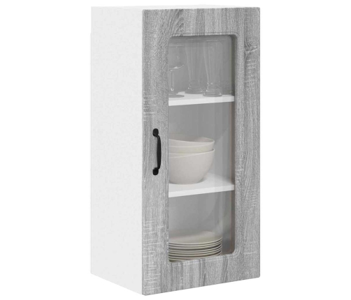 Virtuves Sienas Skapītis 2 Pcs Pelēks Sonoma 40 X 31 X 80 Cm Vidaxl