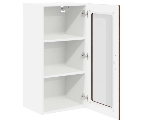 Virtuves Sienas Skapītis Ar Plauktu Brūns Ozols 40 X 31 X 80 Cm Vidaxl