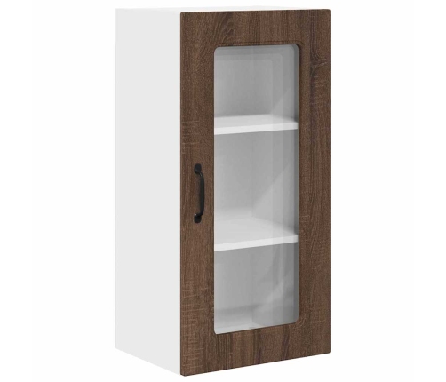 Virtuves Sienas Skapītis Ar Plauktu Brūns Ozols 40 X 31 X 80 Cm Vidaxl