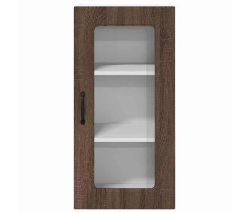 Virtuves Sienas Skapītis 2 Pcs Brūns Ozols 40 X 31 X 80 Cm Vidaxl