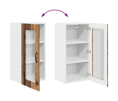 Virtuves Sienas Skapītis 2 Pcs Vecs Koks 40 X 31 X 80 Cm Vidaxl