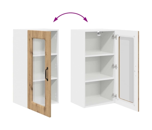 Virtuves Sienas Skapītis 2 Pcs Artisānā Ozols 40 X 31 X 80 Cm Vidaxl