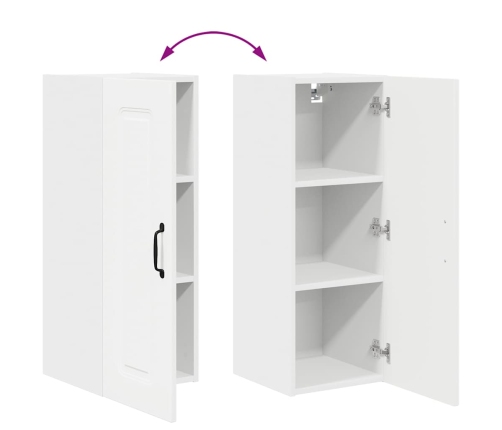 Virtuves Sienas Skapītis Ar Plauktu 2 Pcs Balts 30 X 31 X 80 Cm Vidaxl