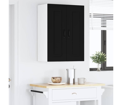 Virtuves Sienas Skapītis Ar Plauktu Melna 30 X 31 X 80 Cm Vidaxl