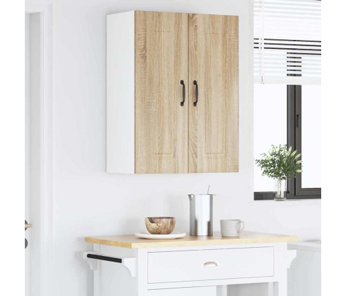 Virtuves Sienas Skapītis 2 Pcs Sonoma Ozols 30 X 31 X 80 Cm Vidaxl