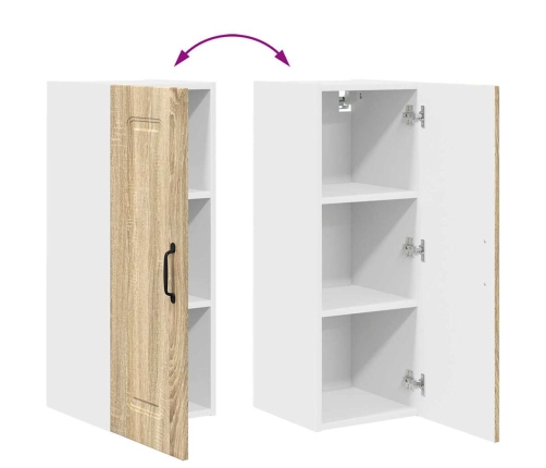 Virtuves Sienas Skapītis 2 Pcs Sonoma Ozols 30 X 31 X 80 Cm Vidaxl