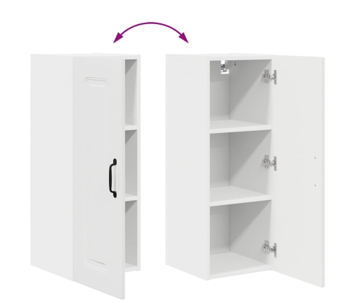 Virtuves Sienas Skapītis 2 Pcs Augsta Spīduma Baltā Krāsa Vidaxl