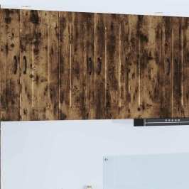 Virtuves Sienas Skapītis 2 Pcs Dūmaka Ozols 30 X 31 X 80 Cm Vidaxl