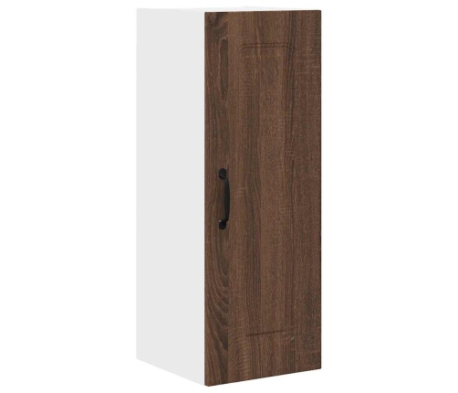 Virtuves Sienas Skapītis 2 Pcs Brūns Ozols 30 X 31 X 80 Cm Vidaxl