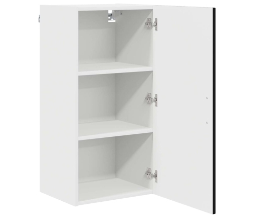 Virtuves Sienas Skapītis Ar Plauktu Melna 40 X 31 X 80 Cm Vidaxl