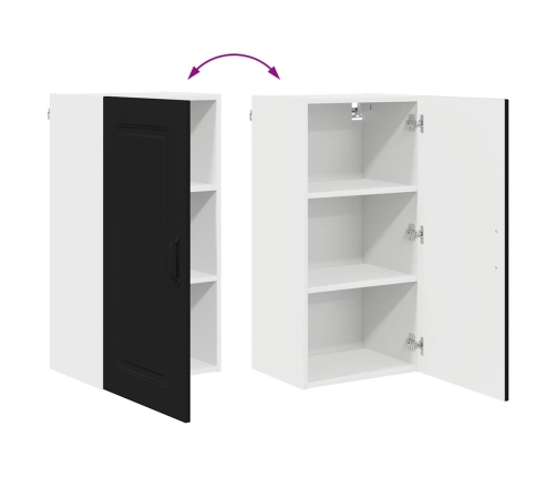 Virtuves Sienas Skapītis Ar Plauktu Melna 40 X 31 X 80 Cm Vidaxl