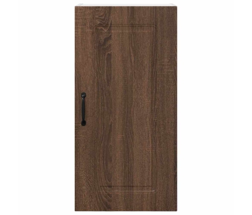 Virtuves Sienas Skapītis Ar Plauktu Brūns Ozols 40 X 31 X 80 Cm Vidaxl