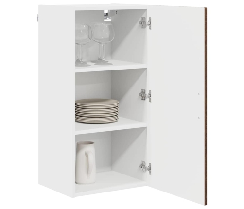 Virtuves Sienas Skapītis Ar Plauktu Brūns Ozols 40 X 31 X 80 Cm Vidaxl