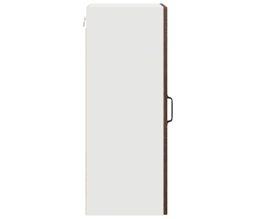 Virtuves Sienas Skapītis Ar Plauktu Brūns Ozols 40 X 31 X 80 Cm Vidaxl