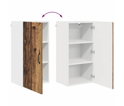 Virtuves Sienas Skapītis Ar Plauktu Vecs Koks 40 X 31 X 80 Cm Vidaxl