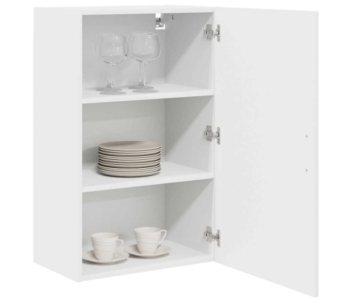 Virtuves Sienas Skapītis Ar Plauktu Balts 50 X 31 X 80 Cm Vidaxl