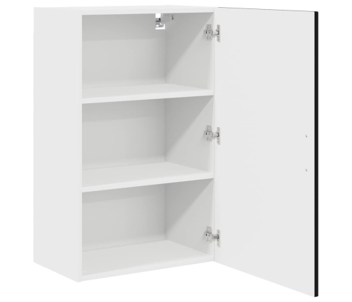 Virtuves Sienas Skapītis Ar Plauktu Melna 50 X 31 X 80 Cm Vidaxl