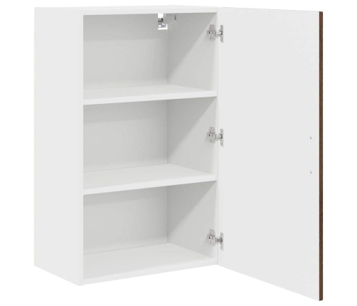 Virtuves Sienas Skapītis Ar Plauktu Brūns Ozols 50 X 31 X 80 Cm Vidaxl