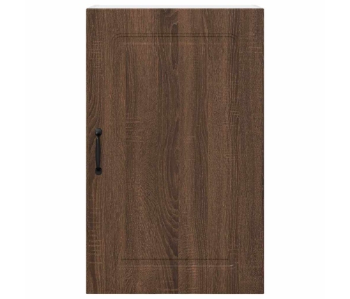 Virtuves Sienas Skapītis Ar Plauktu Brūns Ozols 50 X 31 X 80 Cm Vidaxl