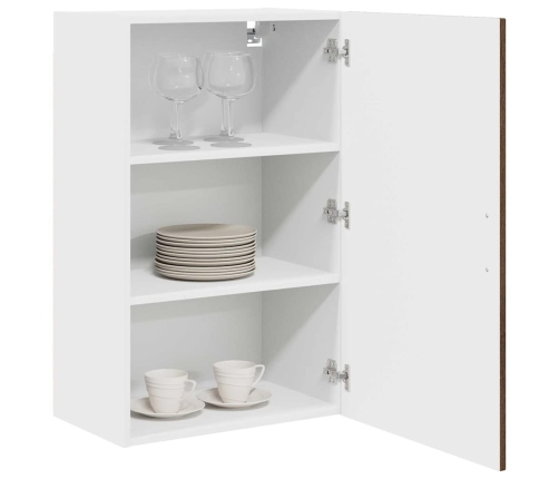 Virtuves Sienas Skapītis Ar Plauktu Brūns Ozols 50 X 31 X 80 Cm Vidaxl