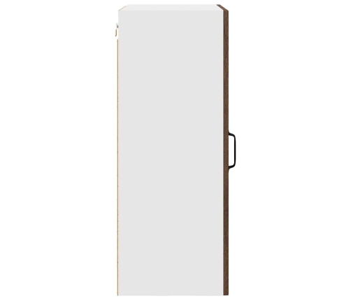 Virtuves Sienas Skapītis Ar Plauktu Brūns Ozols 50 X 31 X 80 Cm Vidaxl