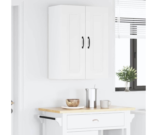 Virtuves Sienas Skapītis Ar Plauktu Balts 60 X 31 X 80 Cm Vidaxl