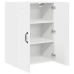 Virtuves Sienas Skapītis Ar Plauktu Balts 60 X 31 X 80 Cm Vidaxl