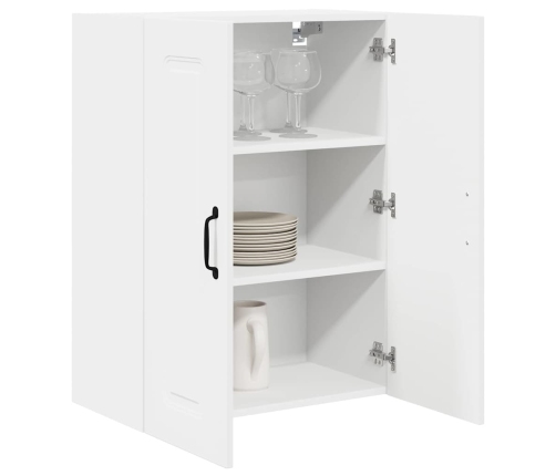 Virtuves Sienas Skapītis Ar Plauktu Balts 60 X 31 X 80 Cm Vidaxl