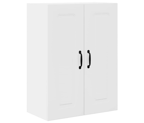 Virtuves Sienas Skapītis Ar Plauktu Augsta Spīduma Baltā Krāsa Vidaxl