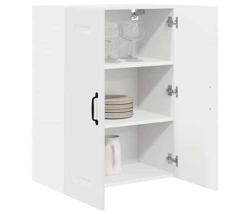 Virtuves Sienas Skapītis Ar Plauktu Augsta Spīduma Baltā Krāsa Vidaxl