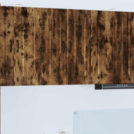 Virtuves Sienas Skapītis Ar Durvīm Dūmaka Ozols 60 X 31 X 80 Cm Vidaxl