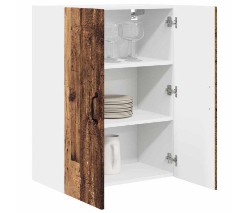 Virtuves Sienas Skapītis Ar Plauktu Vecs Koks 60 X 31 X 80 Cm Vidaxl