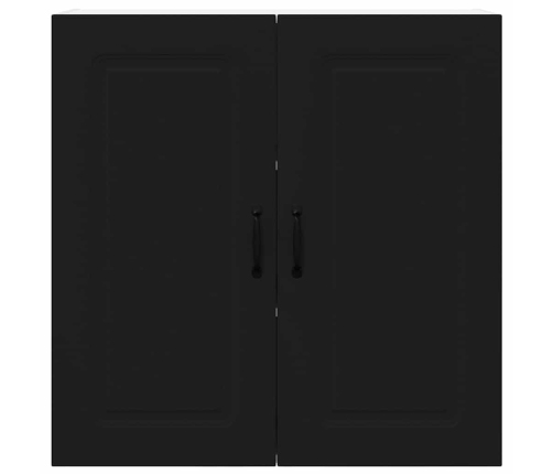 Virtuves Sienas Skapītis Ar Plauktu Melna 80 X 31 X 80 Cm Vidaxl