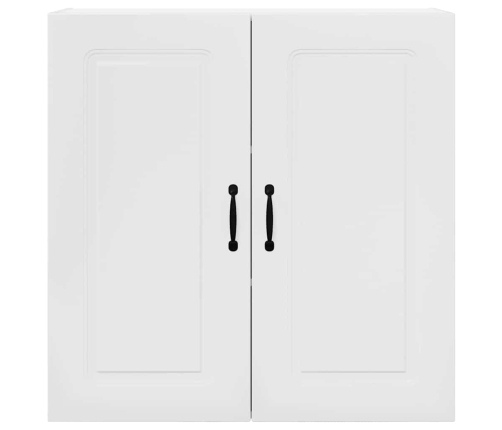 Virtuves Sienas Skapītis Ar Plauktu Augsta Spīduma Baltā Krāsa Vidaxl