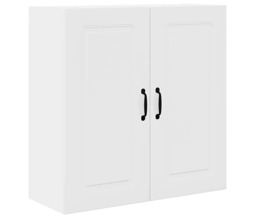 Virtuves Sienas Skapītis Ar Plauktu Augsta Spīduma Baltā Krāsa Vidaxl