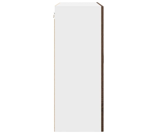 Virtuves Sienas Skapītis Ar Plauktu Brūns Ozols 80 X 31 X 80 Cm Vidaxl