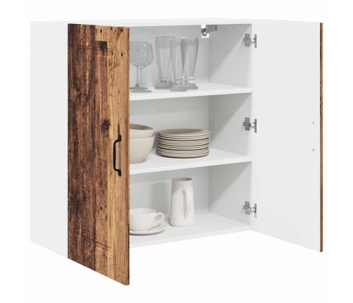 Virtuves Sienas Skapītis Ar Plauktu Vecs Koks 80 X 31 X 80 Cm Vidaxl