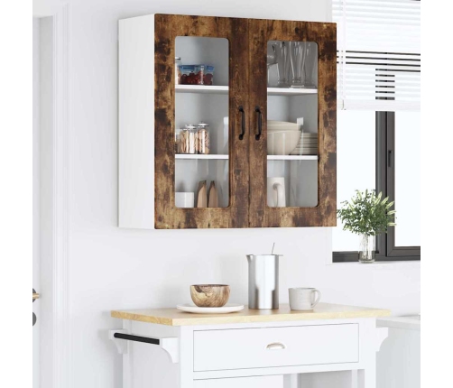 Virtuves Sienas Skapītis Ar Durvīm Dūmaka Ozols 80 X 31 X 80 Cm Vidaxl