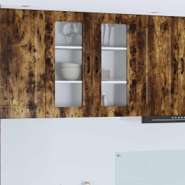 Virtuves Sienas Skapītis Ar Durvīm Dūmaka Ozols 80 X 31 X 80 Cm Vidaxl