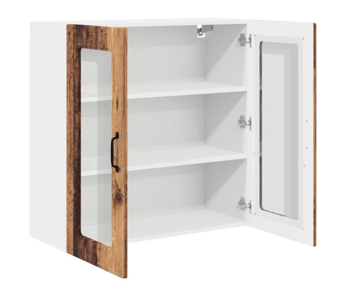 Virtuves Sienas Skapītis Ar Plauktu Vecs Koks 80 X 31 X 80 Cm Vidaxl