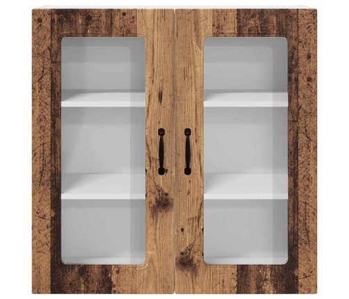 Virtuves Sienas Skapītis Ar Plauktu Vecs Koks 80 X 31 X 80 Cm Vidaxl