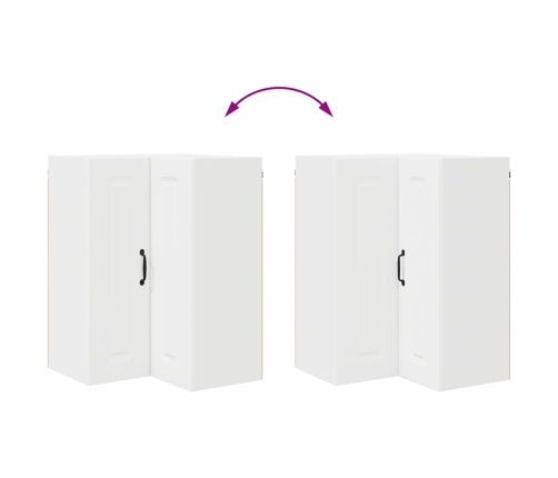 Virtuves Sienas Skapītis Ar Plauktu Balts 57 X 57 X 80 Cm Vidaxl