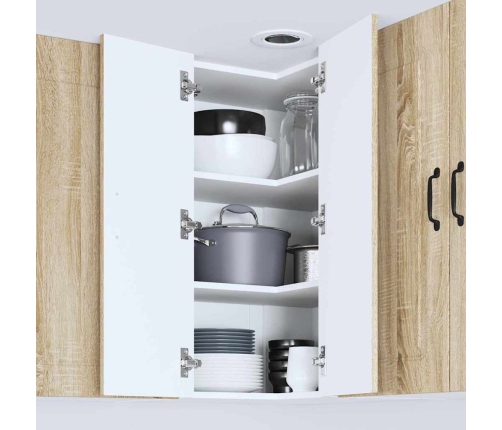 Virtuves Sienas Skapītis Ar Durvīm Sonoma Ozols 57 X 57 X 80 Cm Vidaxl