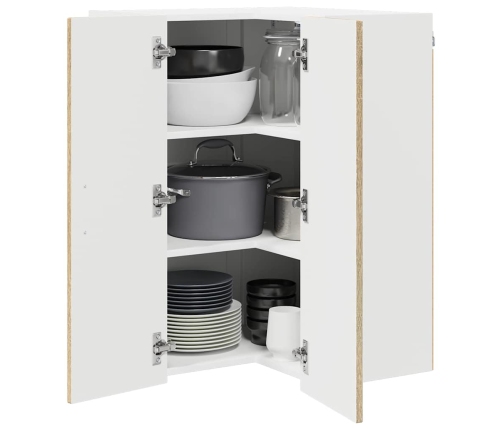 Virtuves Sienas Skapītis Ar Durvīm Sonoma Ozols 57 X 57 X 80 Cm Vidaxl