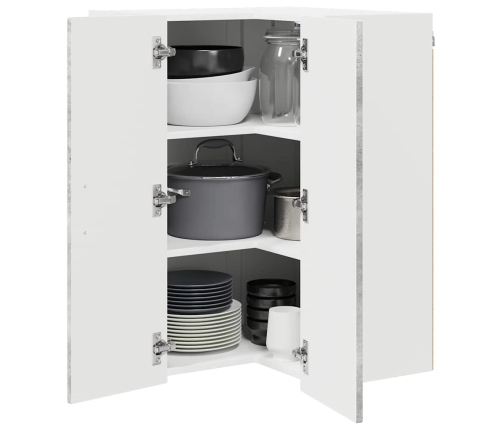 Virtuves Sienas Skapītis Betona Pelēks 57 X 57 X 80 Cm Vidaxl