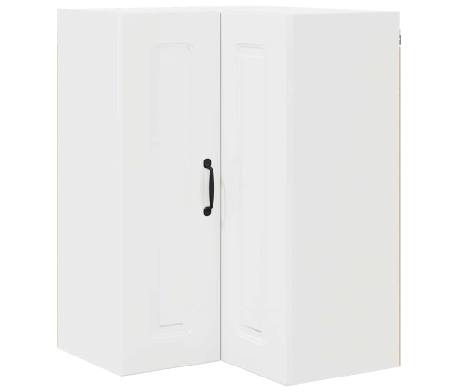 Virtuves Sienas Skapītis Ar Plauktu Augsta Spīduma Baltā Krāsa Vidaxl