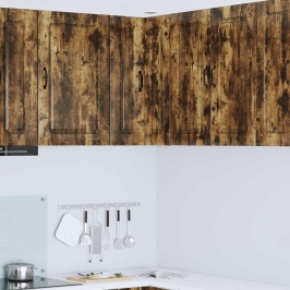 Virtuves Sienas Skapītis Ar Durvīm Dūmaka Ozols 57 X 57 X 80 Cm Vidaxl