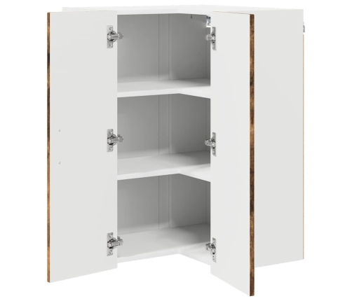 Virtuves Sienas Skapītis Ar Durvīm Dūmaka Ozols 57 X 57 X 80 Cm Vidaxl