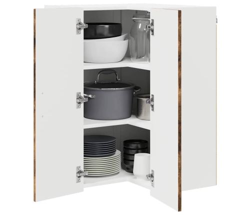 Virtuves Sienas Skapītis Ar Durvīm Dūmaka Ozols 57 X 57 X 80 Cm Vidaxl