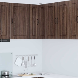 Virtuves Sienas Skapītis Ar Plauktu Brūns Ozols 57 X 57 X 80 Cm Vidaxl